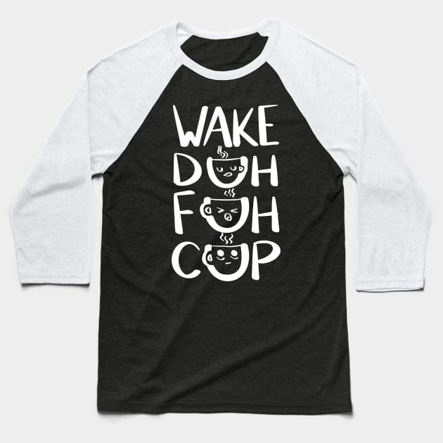 Coffee Alarm Clock (white) Baseball T-Shirt by Toni Tees